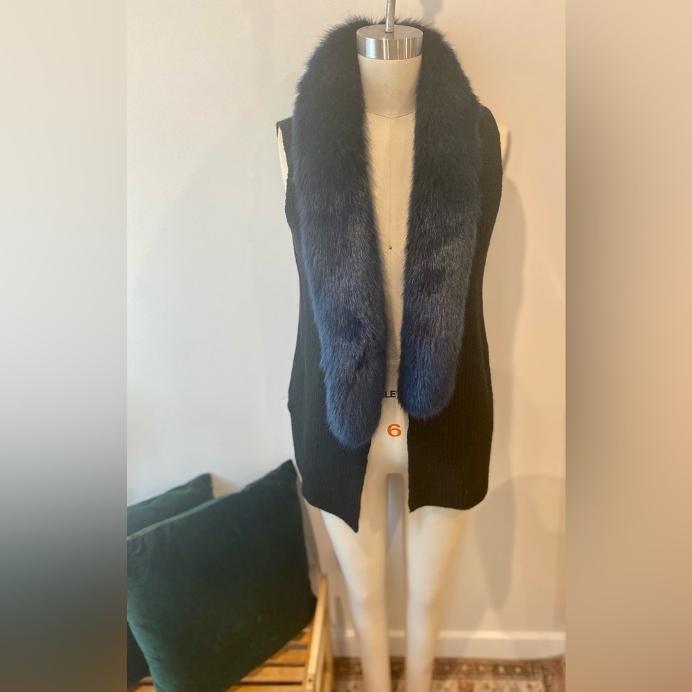 LASEINE Faux fur vest